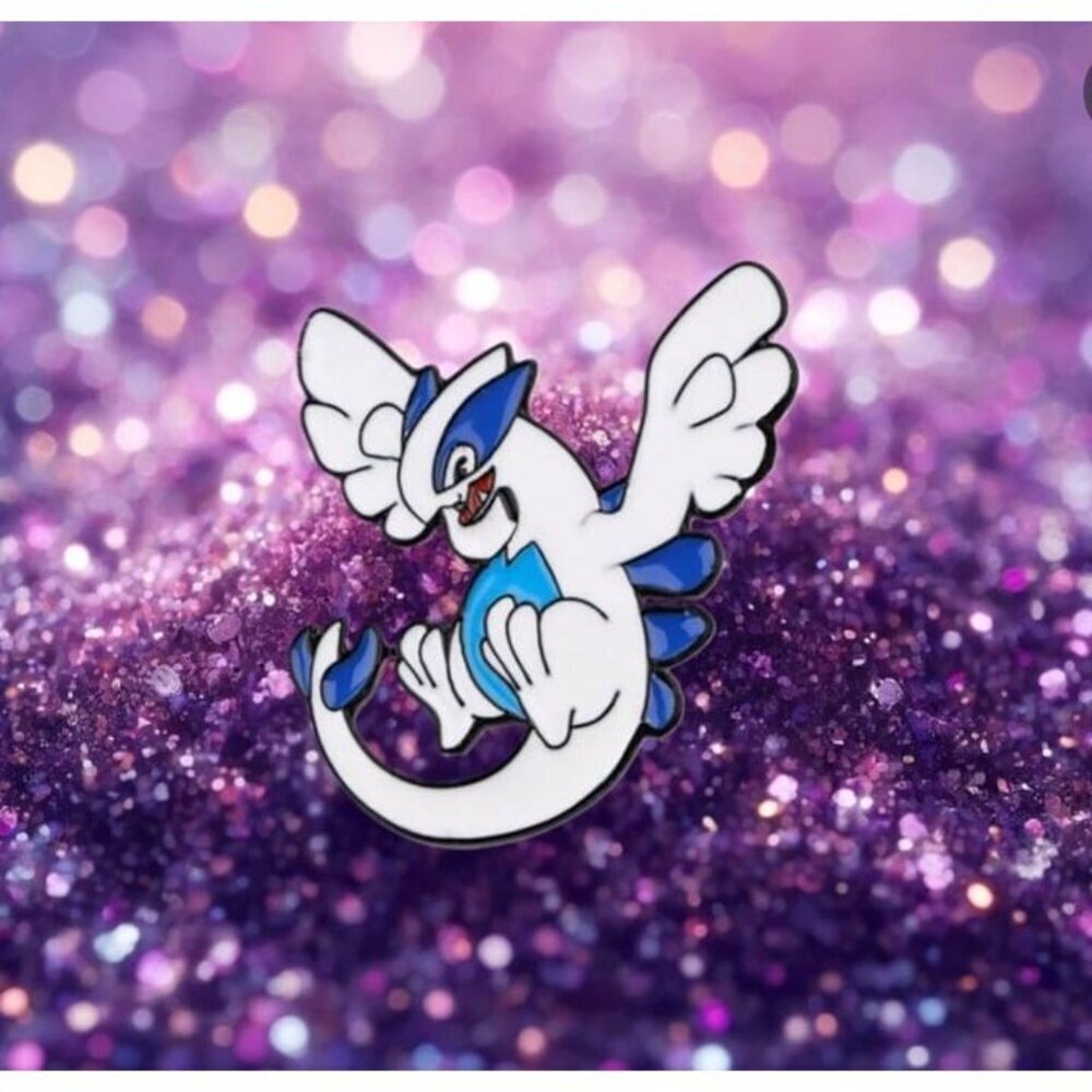 Lugia's Charm: Adorable Legendary Pokemon Enamel Pin